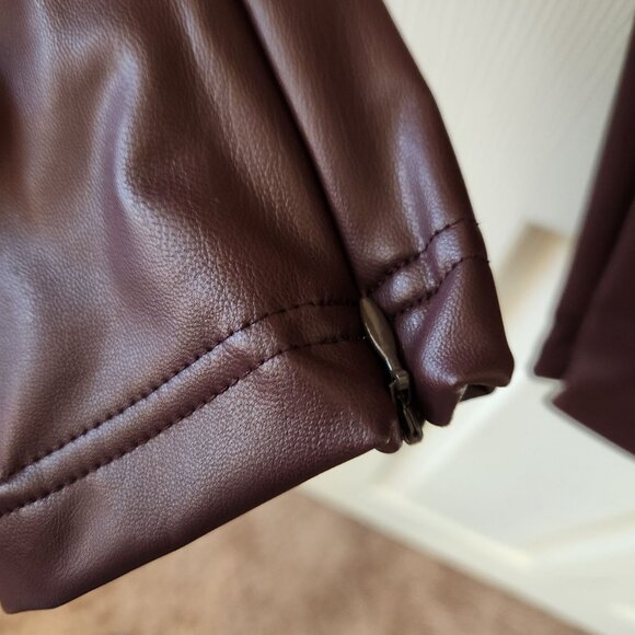 A New Day Purple Faux Leather Skinny Pants Leggings Size Large NWT - Picture 7 of 10